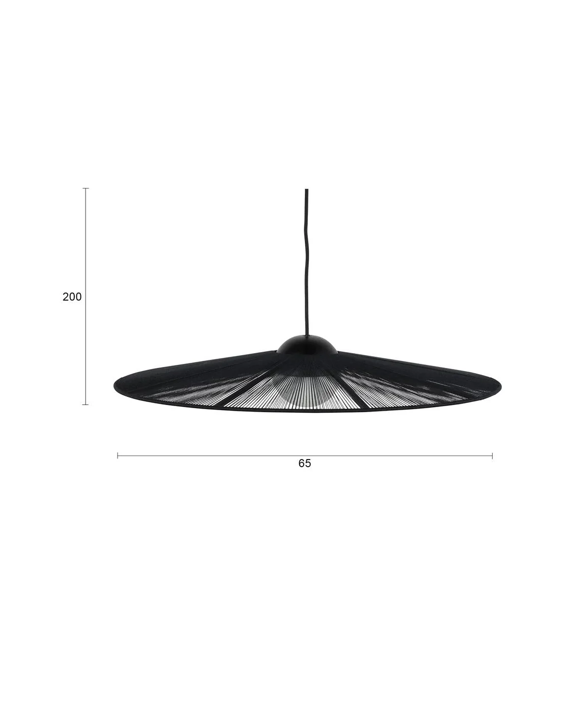 Pendant Light Belle- Small Black - Image 5