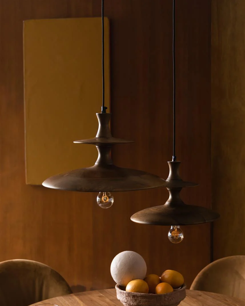 Pendant Light Cath Walnut- Small - Image 3