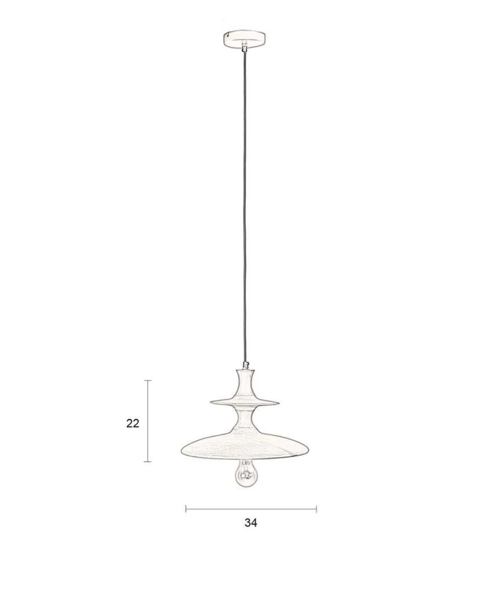 Pendant Light Cath Walnut- Small - Image 5