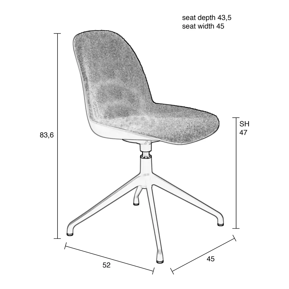 Chair Albert Kuip Swivel Green - Image 11