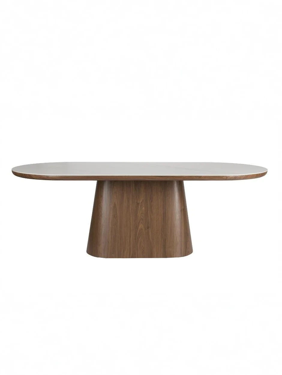 Dining Table Almira Oval- 200 Walnut