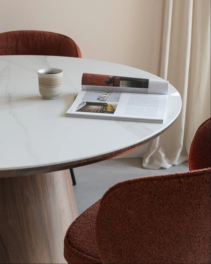 Dining Table Almira Oval- 200 Walnut - Image 2