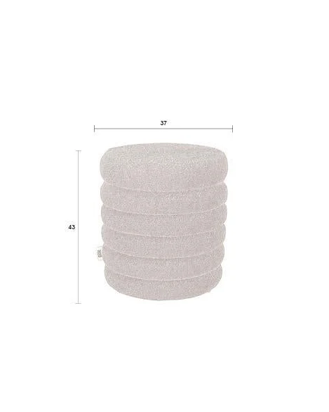 Stool Fern- Beige - Image 5