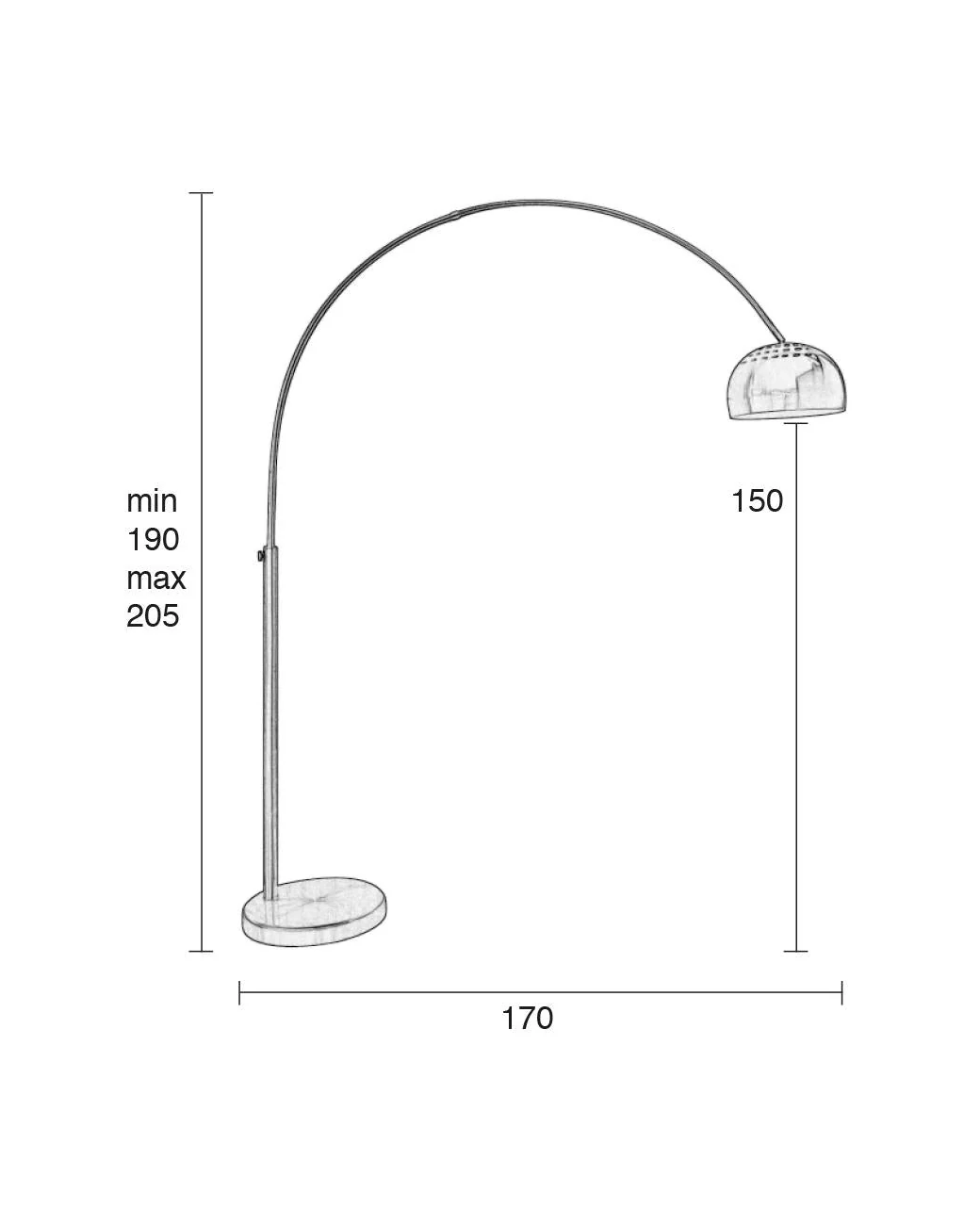 Floor Lamp Bow- Brass - Image 5