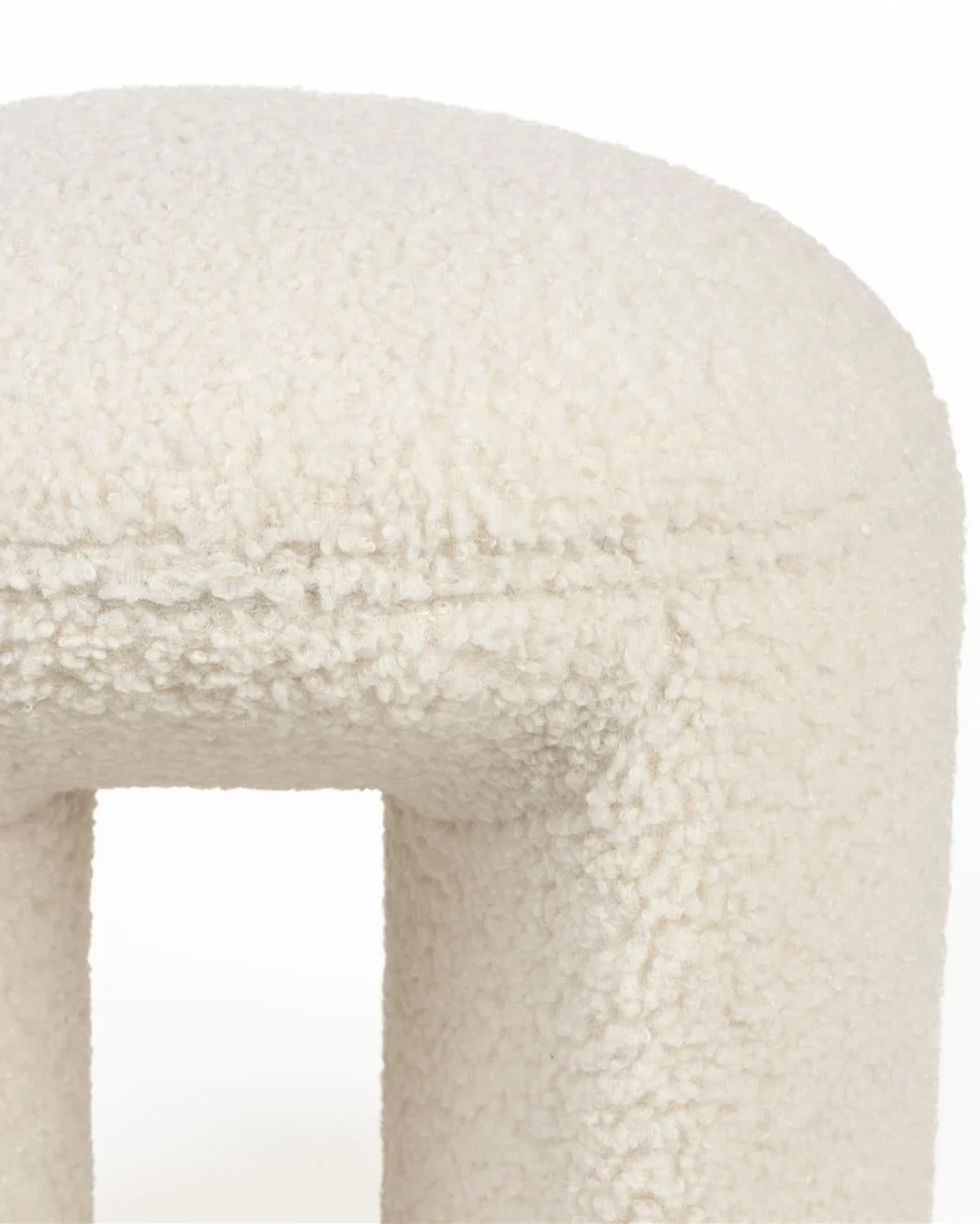 Foxford Cloud Bouclé Stool - Image 4