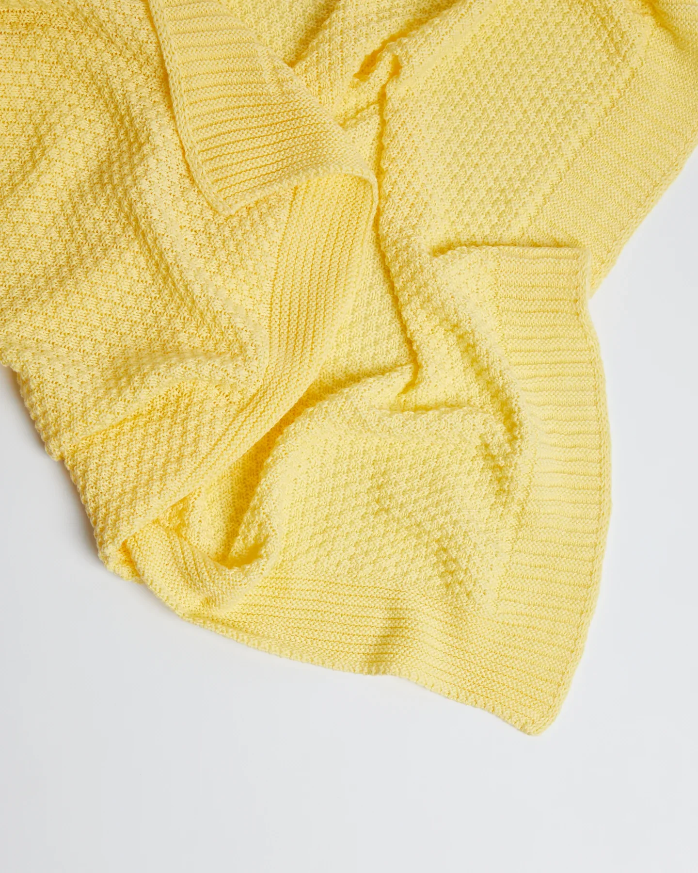 Foxford Cotton Baby Blanket- Yellow - Image 4