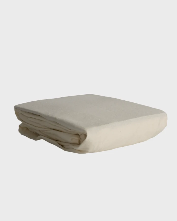 Foxford Cream Flannel Fitted Sheet - Image 3