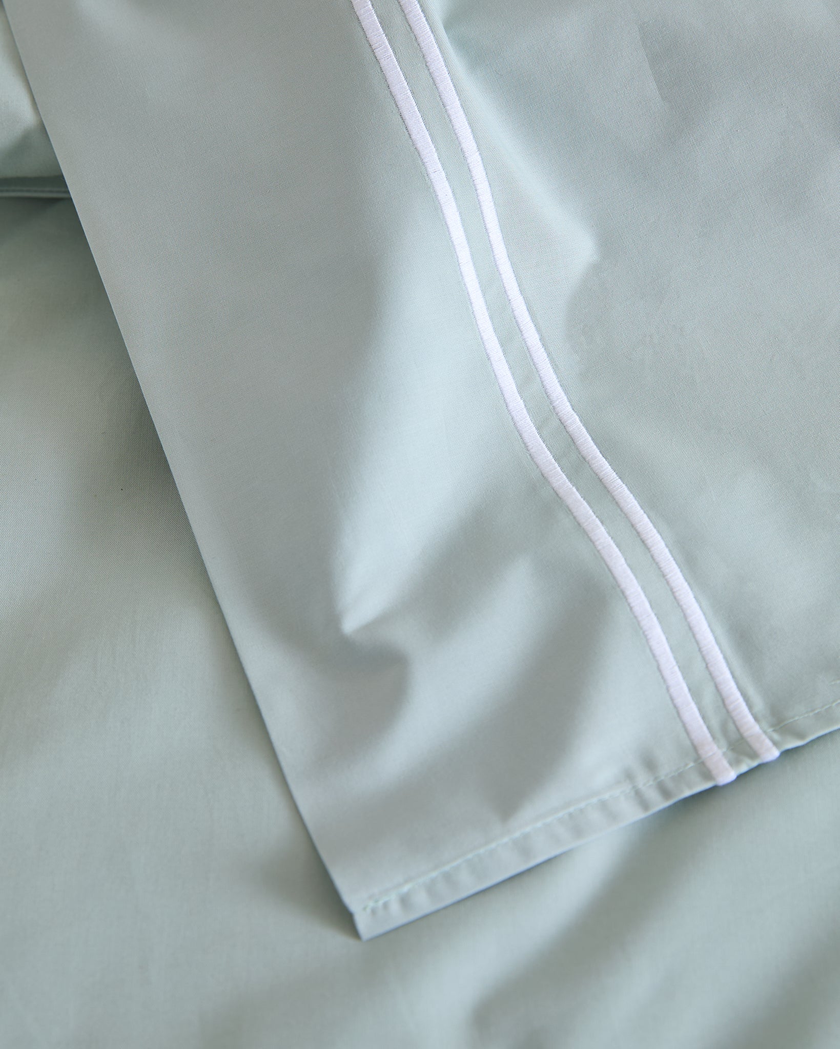 Foxford Evelyn Sage Rolenio Flat Sheet
