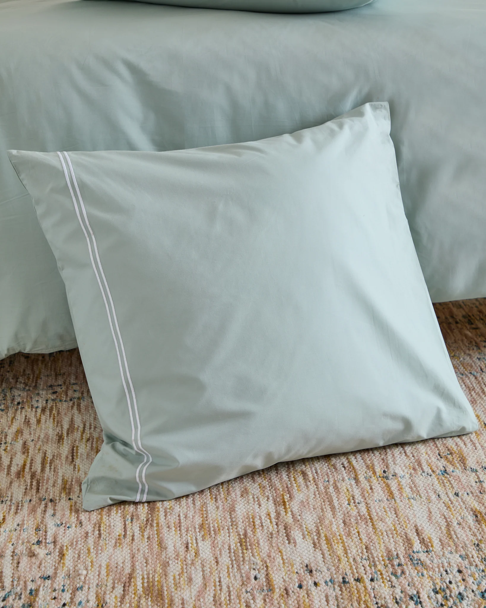 Foxford Evelyn Sage Rolenio Square Pillowcase - Image 2