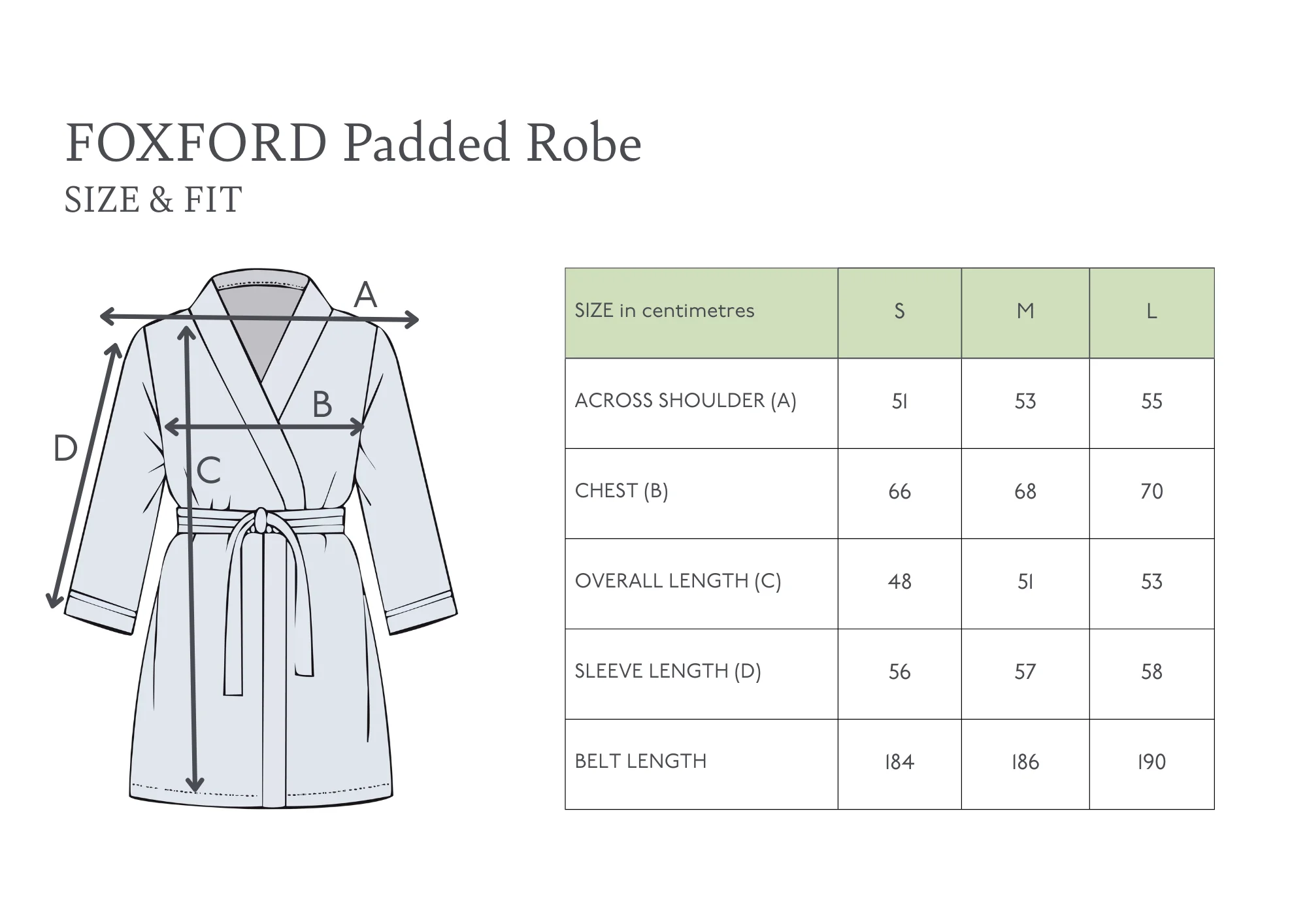 Foxford Grey Padded Robe - Image 4