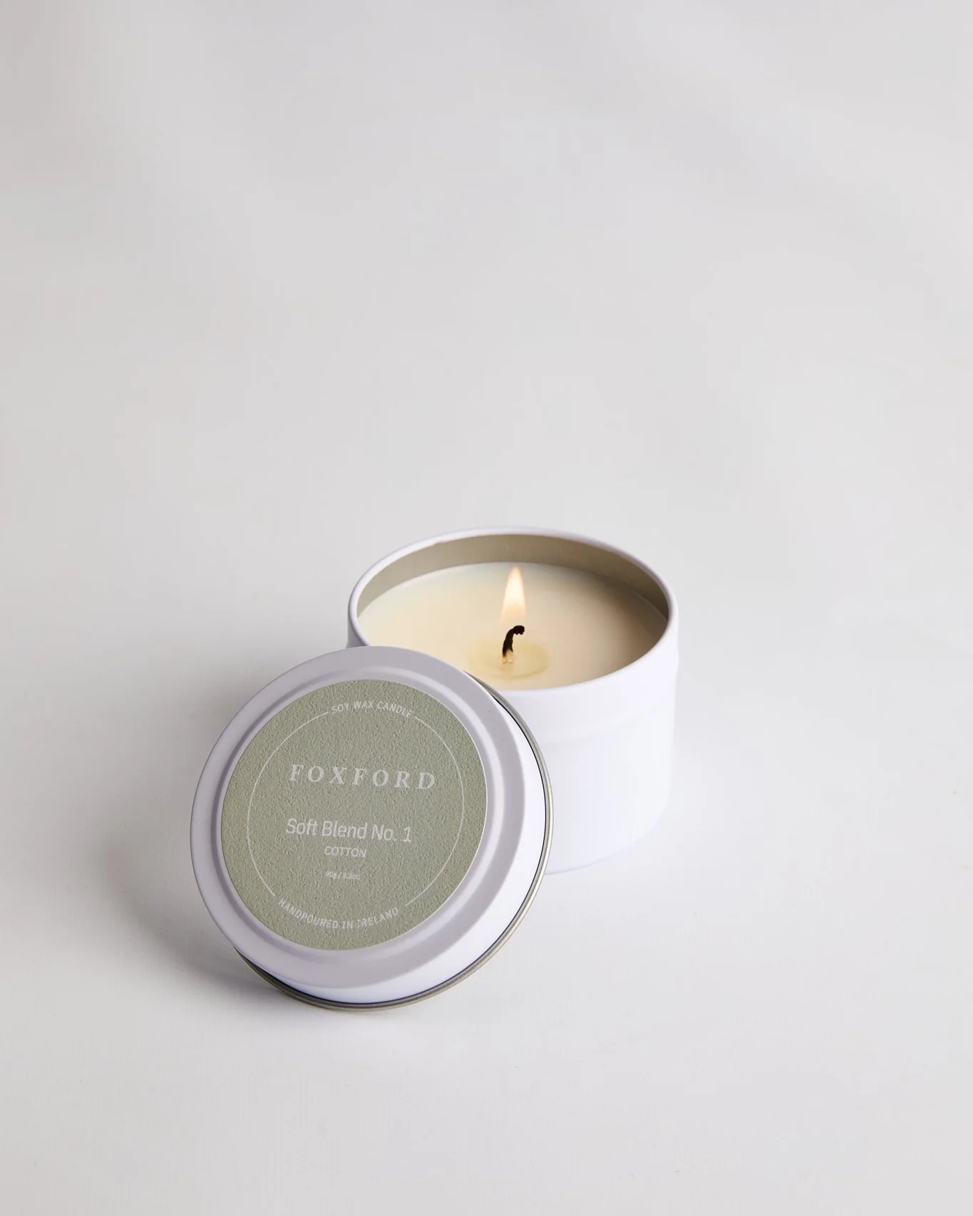 Foxford No.1 Cotton Travel Candle 90g - Image 2