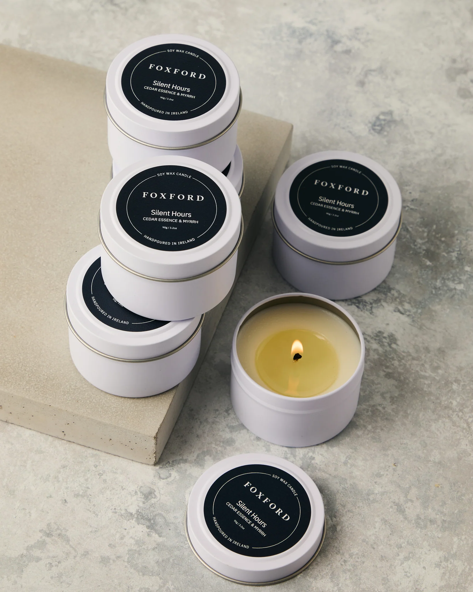Foxford Silent Hours Travel Candle 90g