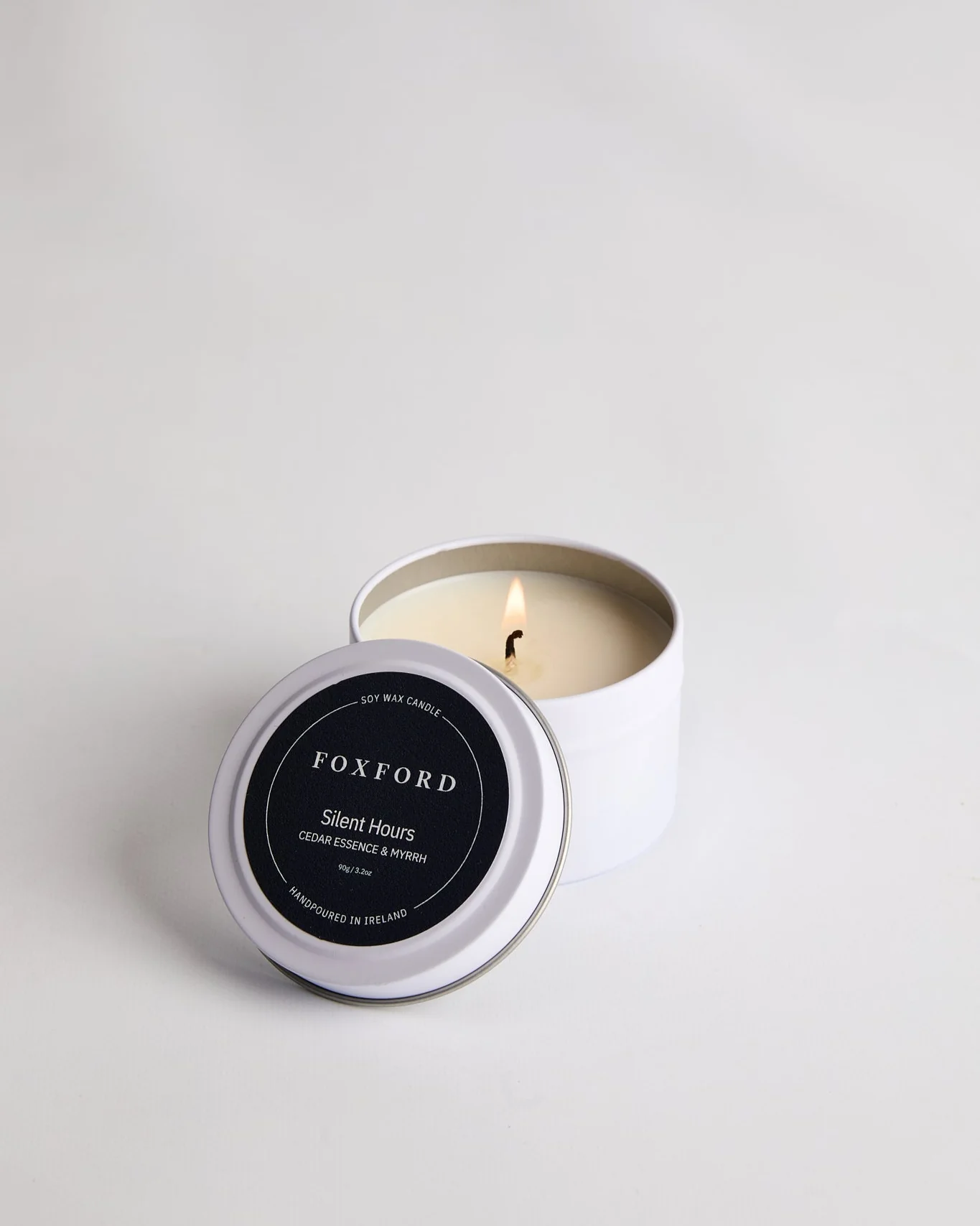 Foxford Silent Hours Travel Candle 90g - Image 2