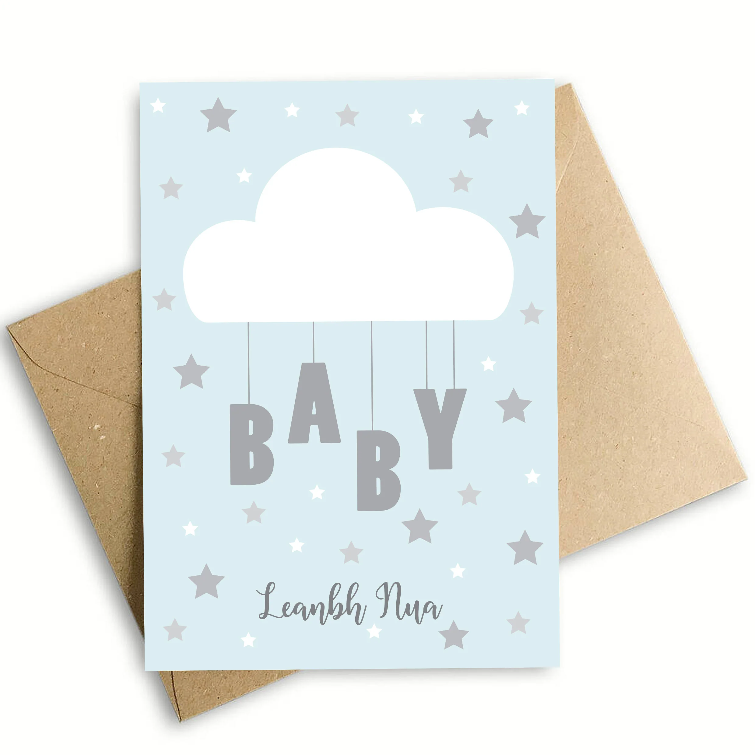 New Baby Blue Greeting Card