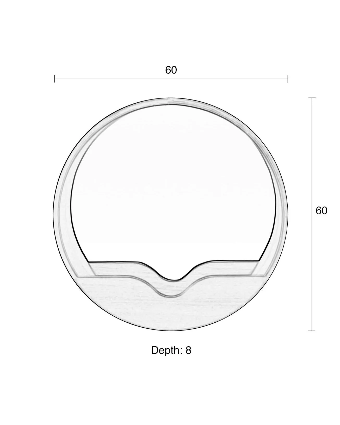Pocket Wall Mirror- Large - Image 4
