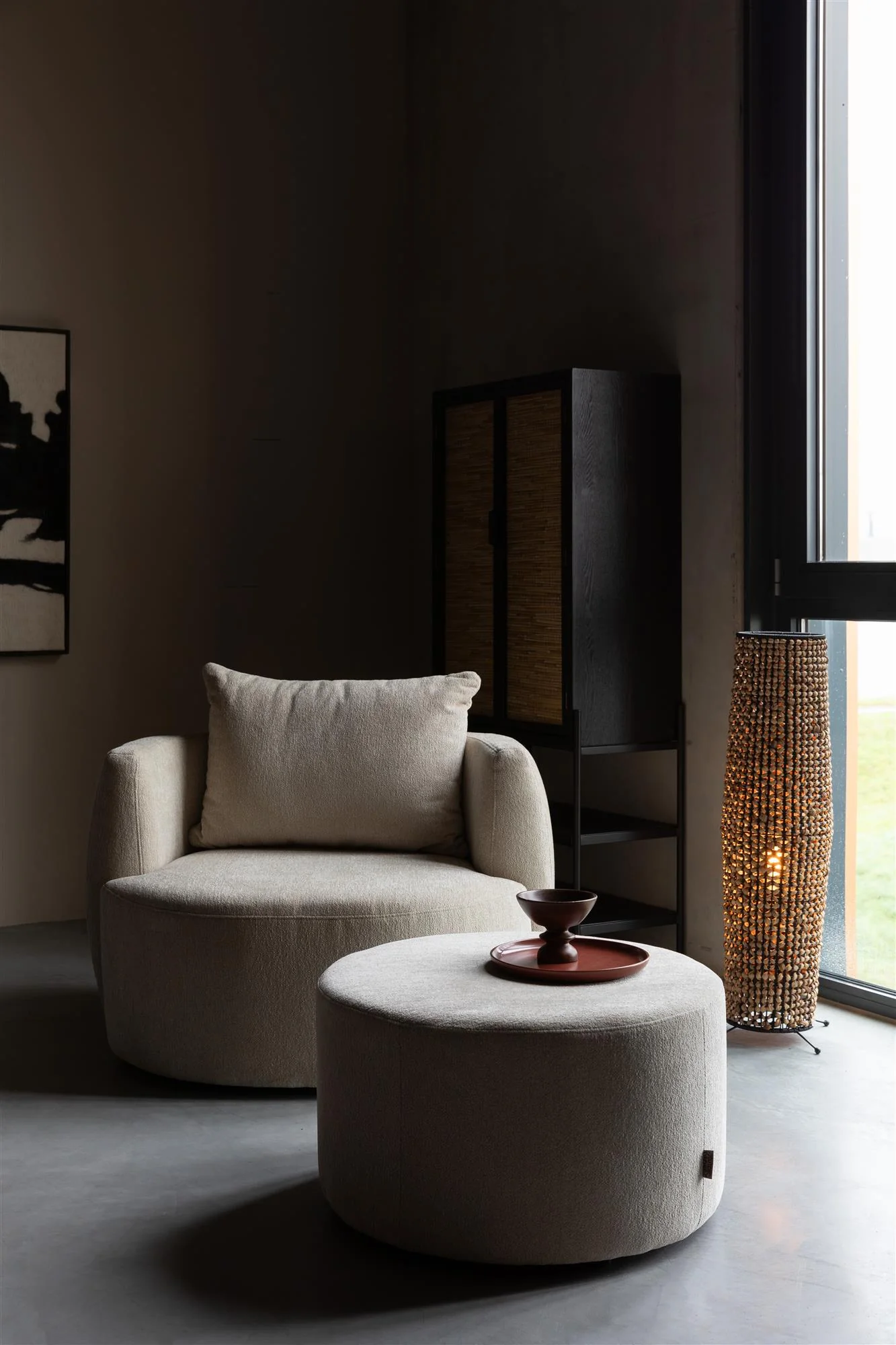 Rocca Pouffe- Latte - Image 2