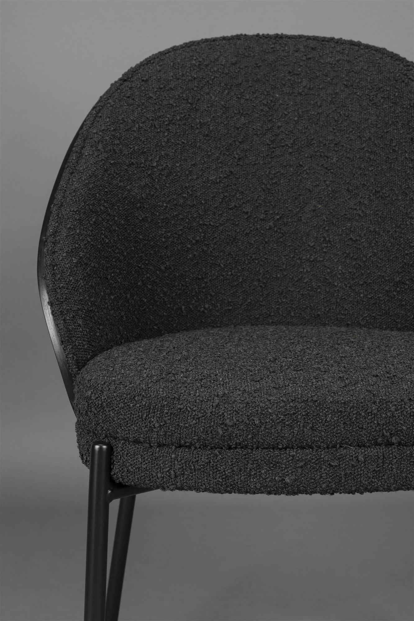 Rodin Chair Bouclé Black - Image 8