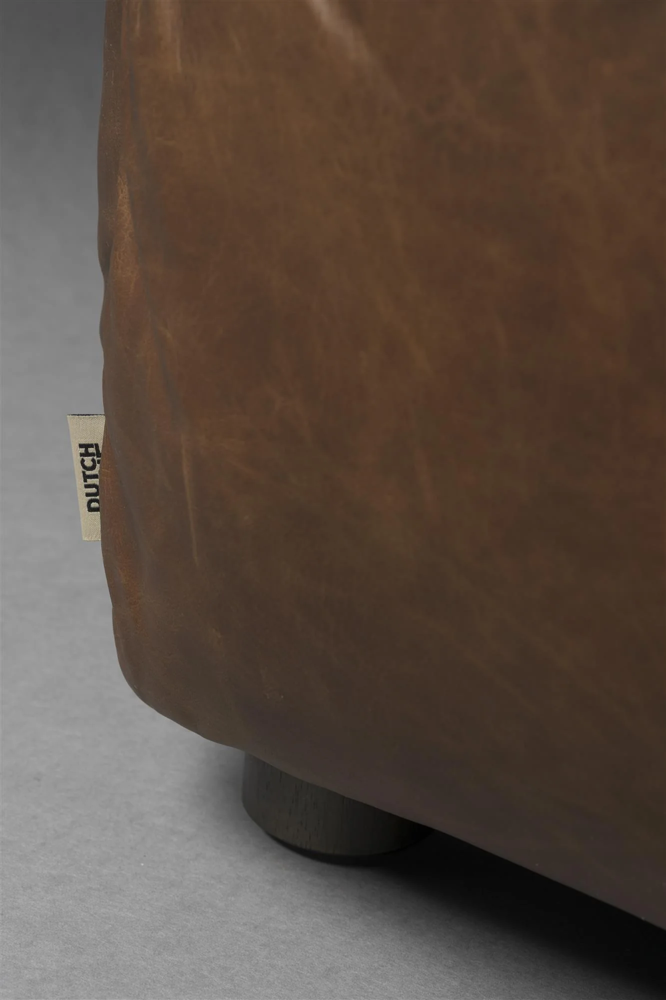 Sofa Hackman 3-Seater Leather Chocolate - Image 8