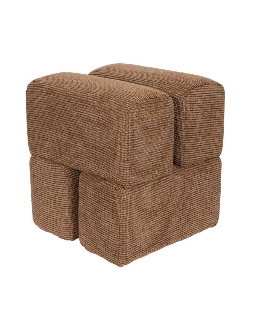 Staple Pouffe- Terracotta