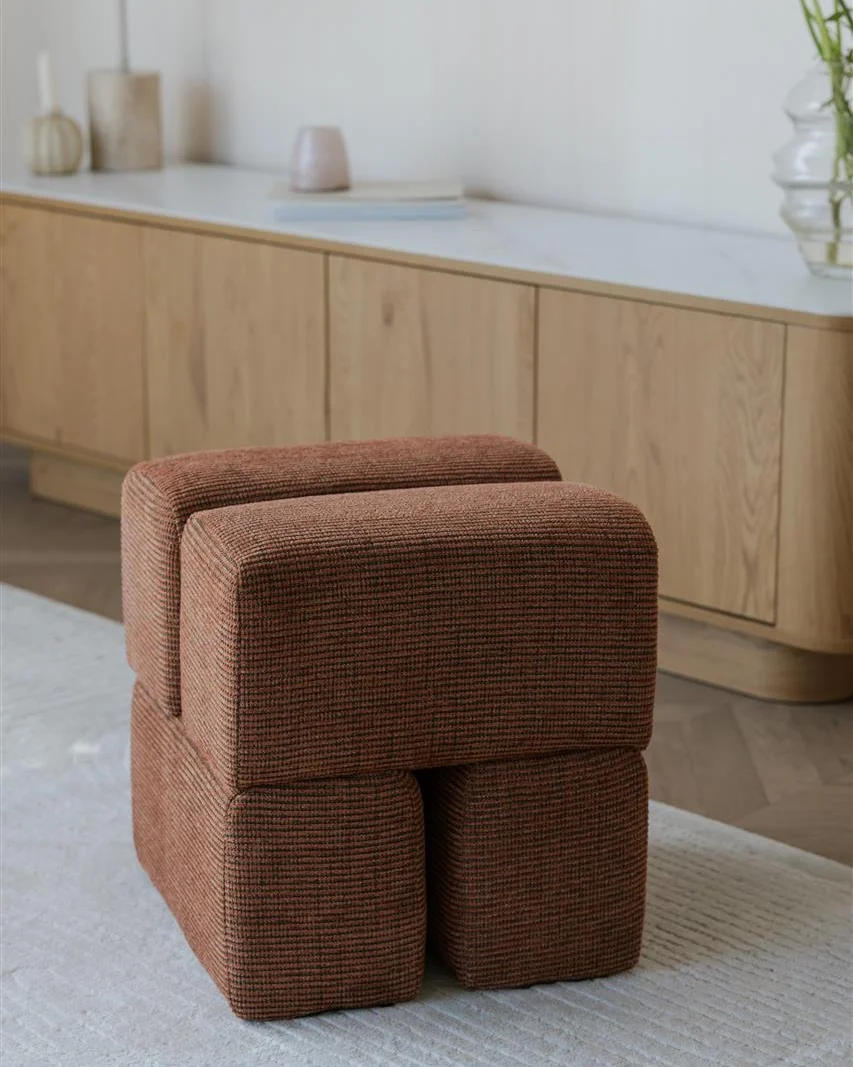 Staple Pouffe- Terracotta - Image 4