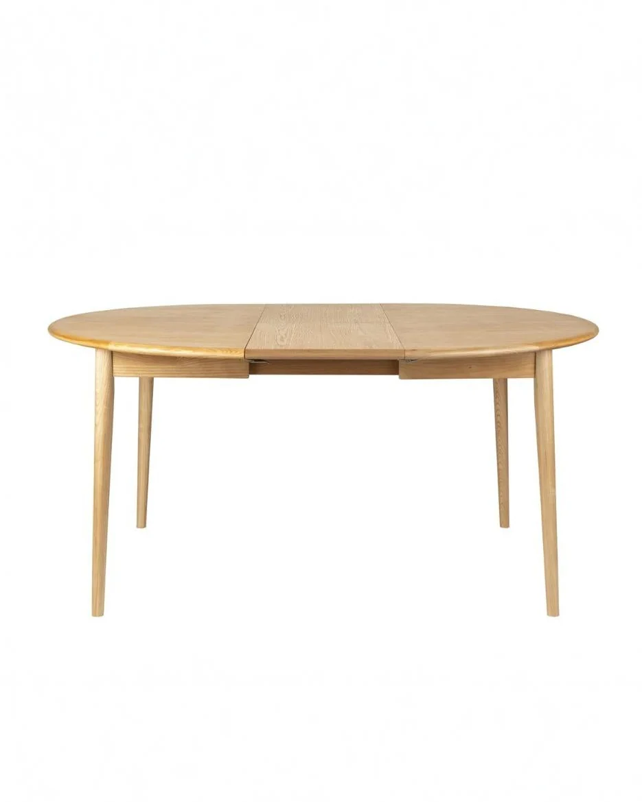 Dining Table Twist Round- Extendable Oak - Image 3