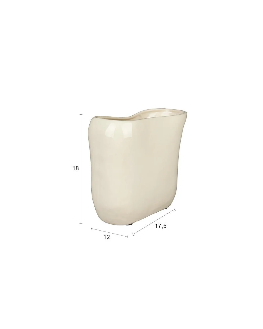 Vase Edna Beige- Small - Image 5